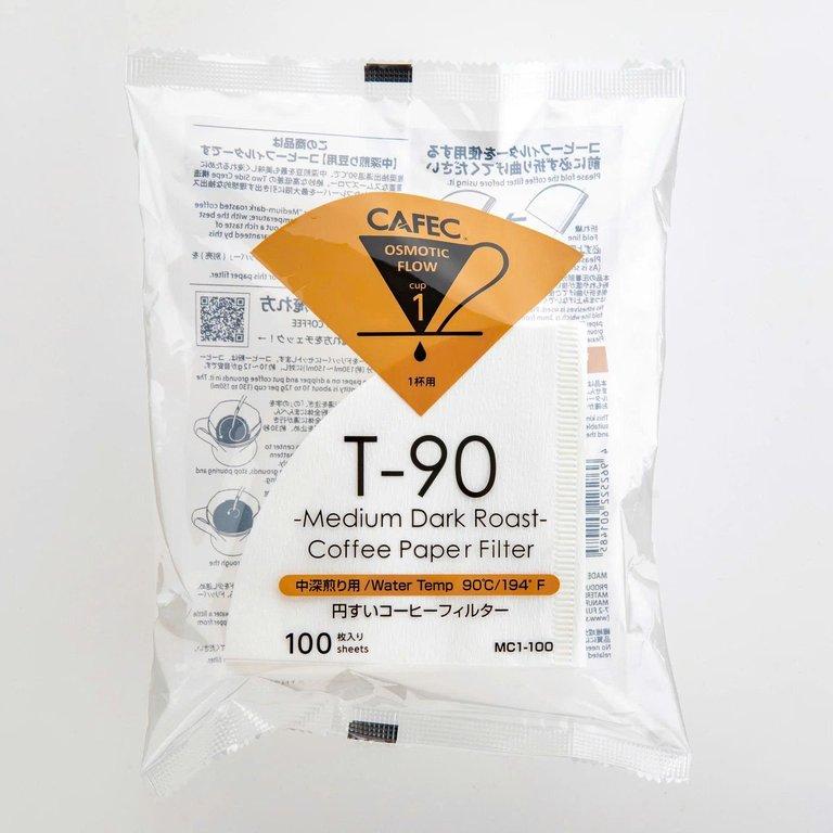 Cafec Filter MC1 V60-01 100 White MD T90