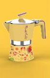 Coffee Maker Polished Alumi.2cups - Frida Kahlo - Assorted Colours (Yellow)