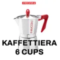 PEDRINI Kaffettiera Coffee Maker 6 Cups - Red 1