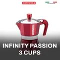 PEDRINI Infinity Passion Coffee Maker 3 Cups - Red 2
