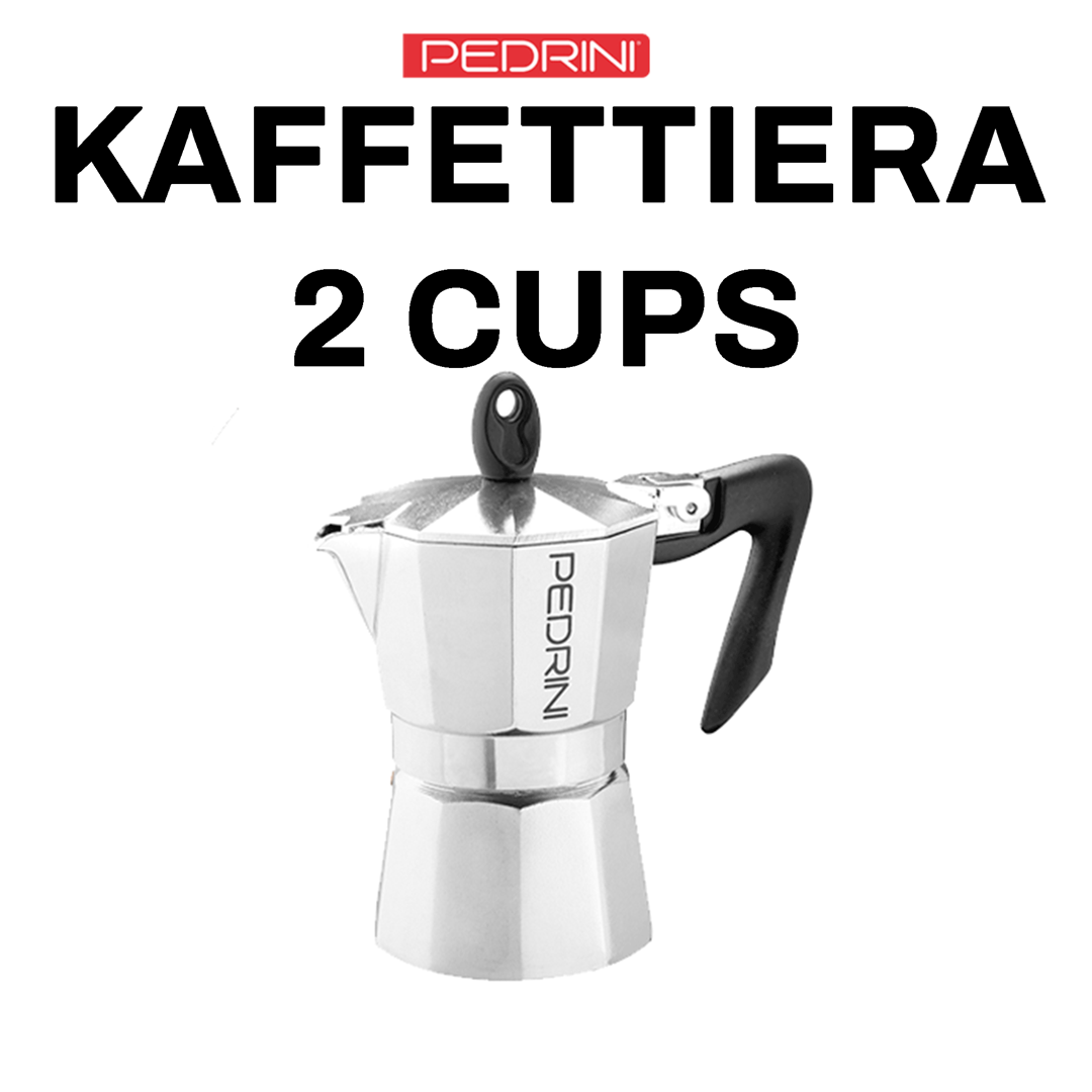 PEDRINI Kaffettiera Coffee Maker 2 Cups - Black 2