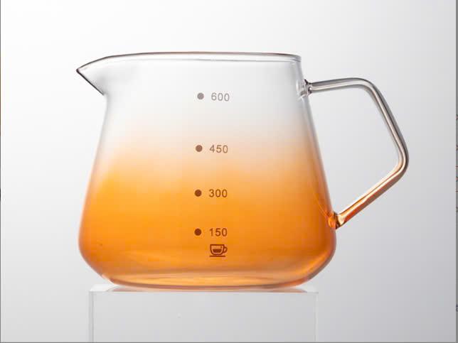 Pressoco Server Obsidian 600ml Orange Glass (W.Lip) 8