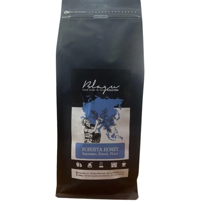 BLAGU Roasted Bean Robusta Honey - 1kg