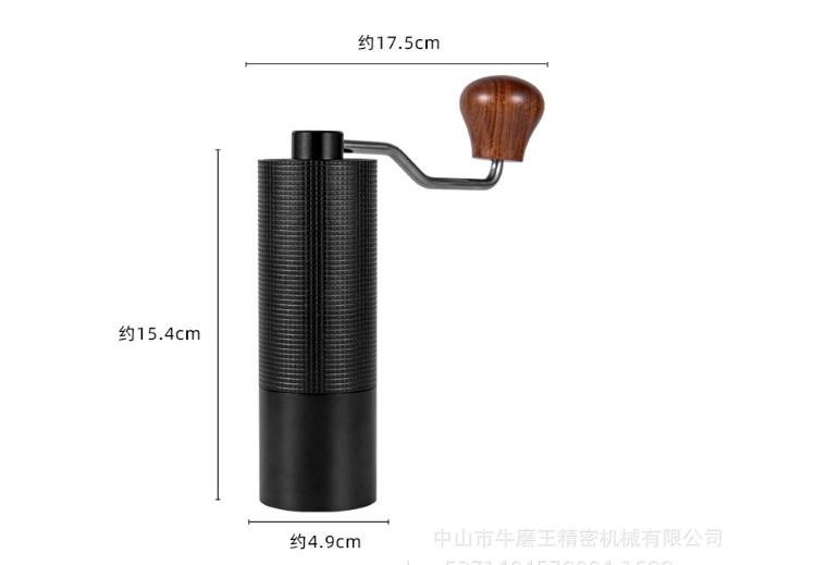 Pressoco Hand Grinder 420CNC Black - Lưỡi xay 6 cạnh 14