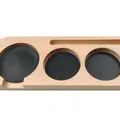 Khay gỗ đựng tamper, OCD, tay pha cà phê Pressoco - Size 58mm - Oat 5