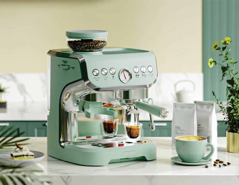 Pressoco Espresso Combi Coffee Machine 2in1 PAC-517E | Mint Green 15