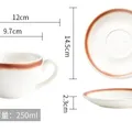 Pressoco Ceramic Coffee Cup - Cappuccino Speckled Sesame- 250ml 15