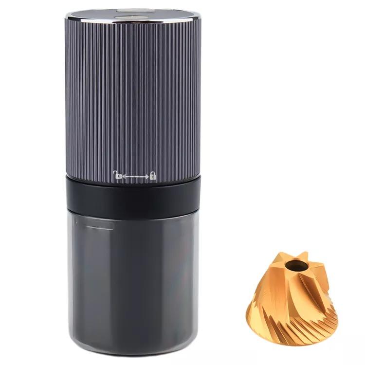 PRESSOCO Portable Electric grinder - Gen Z 38mm | USB Rechargeable - Gray 3