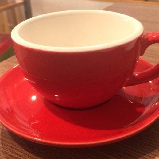 Bộ tách cappuccino đỏ 250ml