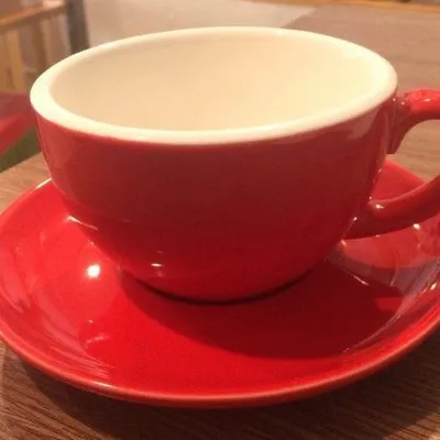 Bộ tách cappuccino đỏ 250ml