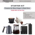 Starter Kit Pressoco Set Wave Dripper in Black Brew 1