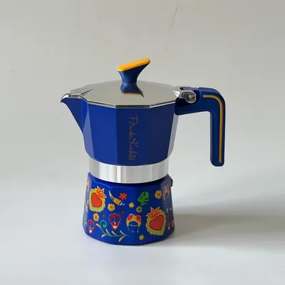 PEDRINI Frida Kahlo Ấm Pha Cà Phê 3 Tách - Xanh Dương
