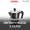 PEDRINI Infinity Rock Coffee Maker 3 Cups - Black 2