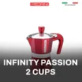 PEDRINI Infinity Passion Coffee Maker 2 Cups - Red 2
