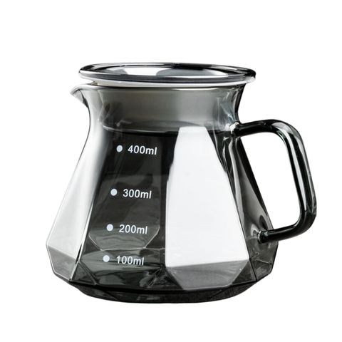 Pressoco Server Obsidian 450ml Smoke Glass - Lip