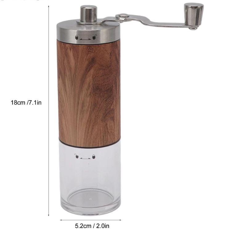 Cối xay cà phê cầm tay lưỡi gốm -25g -Wood 2