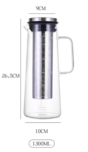 Pressoco Cold Brew Glass Bottle, 1300ml