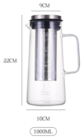 Pressoco Cold Brew Glass Bottle, 1000ml