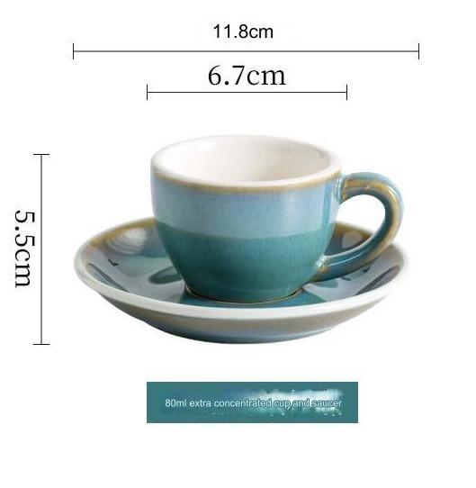 Pressoco Ceramic Espresso Cup - 75ml - Màu Brasil 4