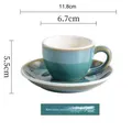 Pressoco Ceramic Espresso Cup - 75ml - Màu Brasil 4