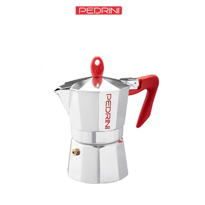 PEDRINI Kaffettiera 3 Tách - Đỏ