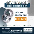 Fellow ODE Gen 2 Black + Lưỡi SSP MP 64mm 15