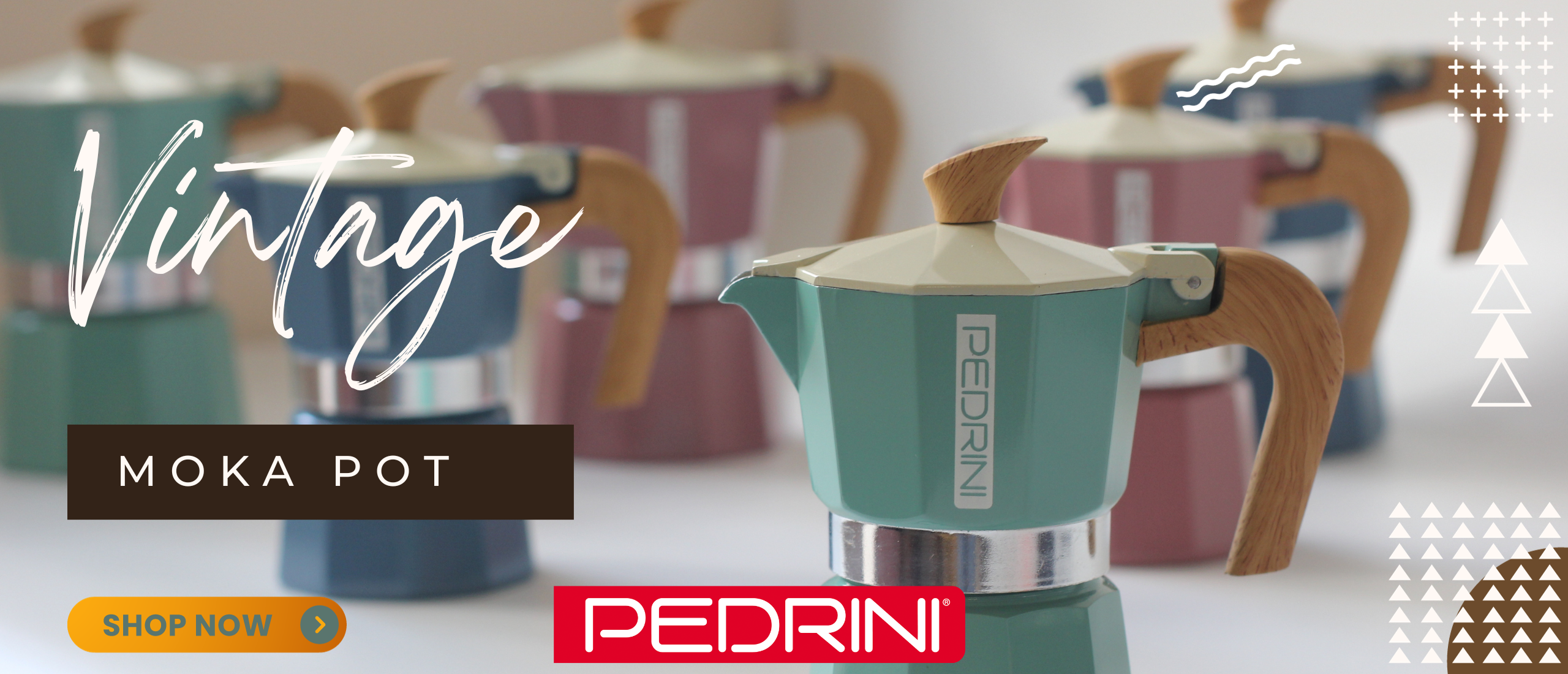 PEDRINI MyMoka Color Coffee Maker 2 Cups - Vintage Green 5