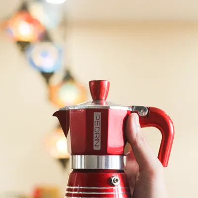 PEDRINI Infinity Passion Ấm Pha Cà Phê 2 Tách - Đỏ