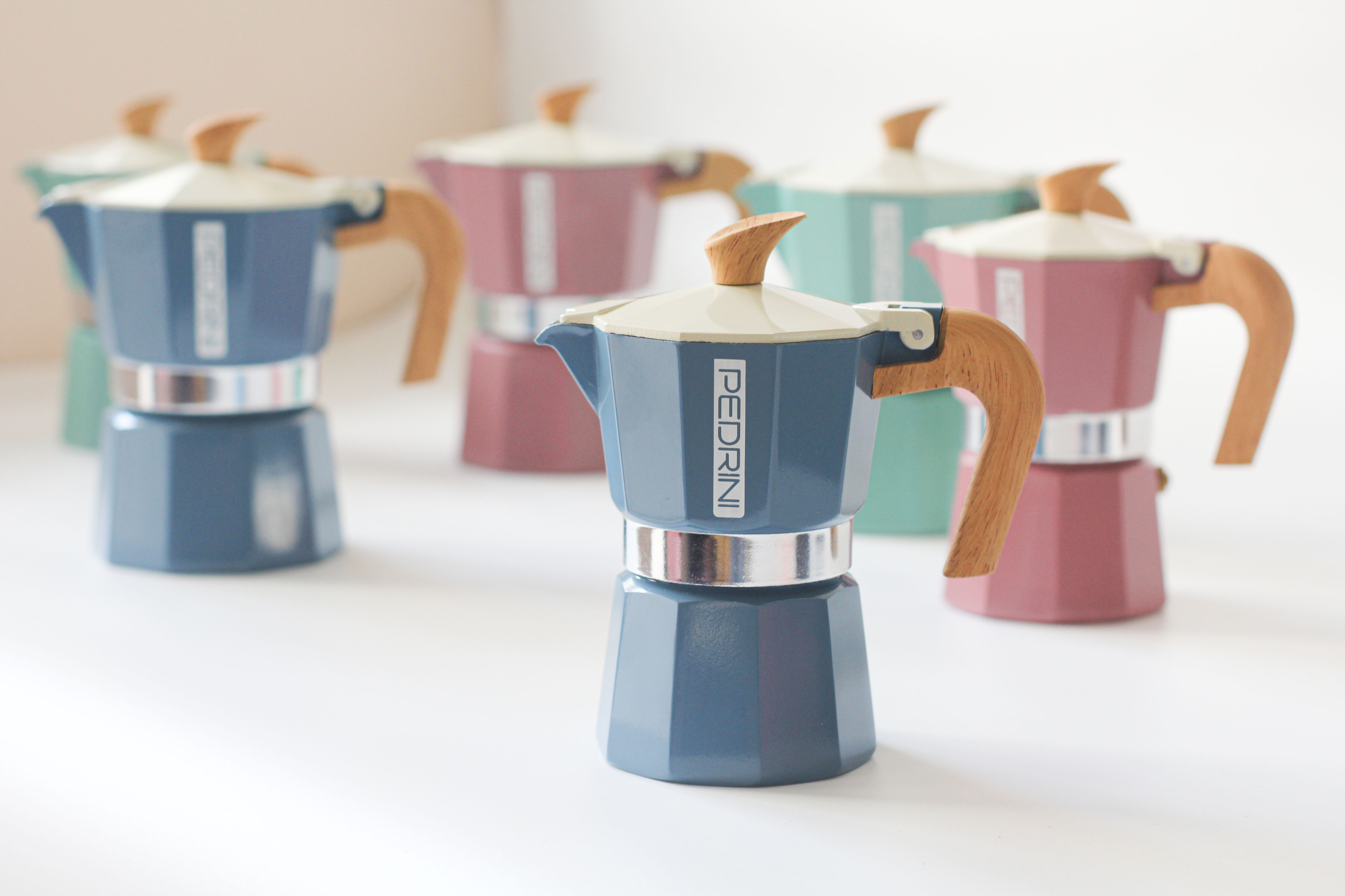 PEDRINI MyMoka Color Coffee Maker 3 Cups - Vintage Green 2