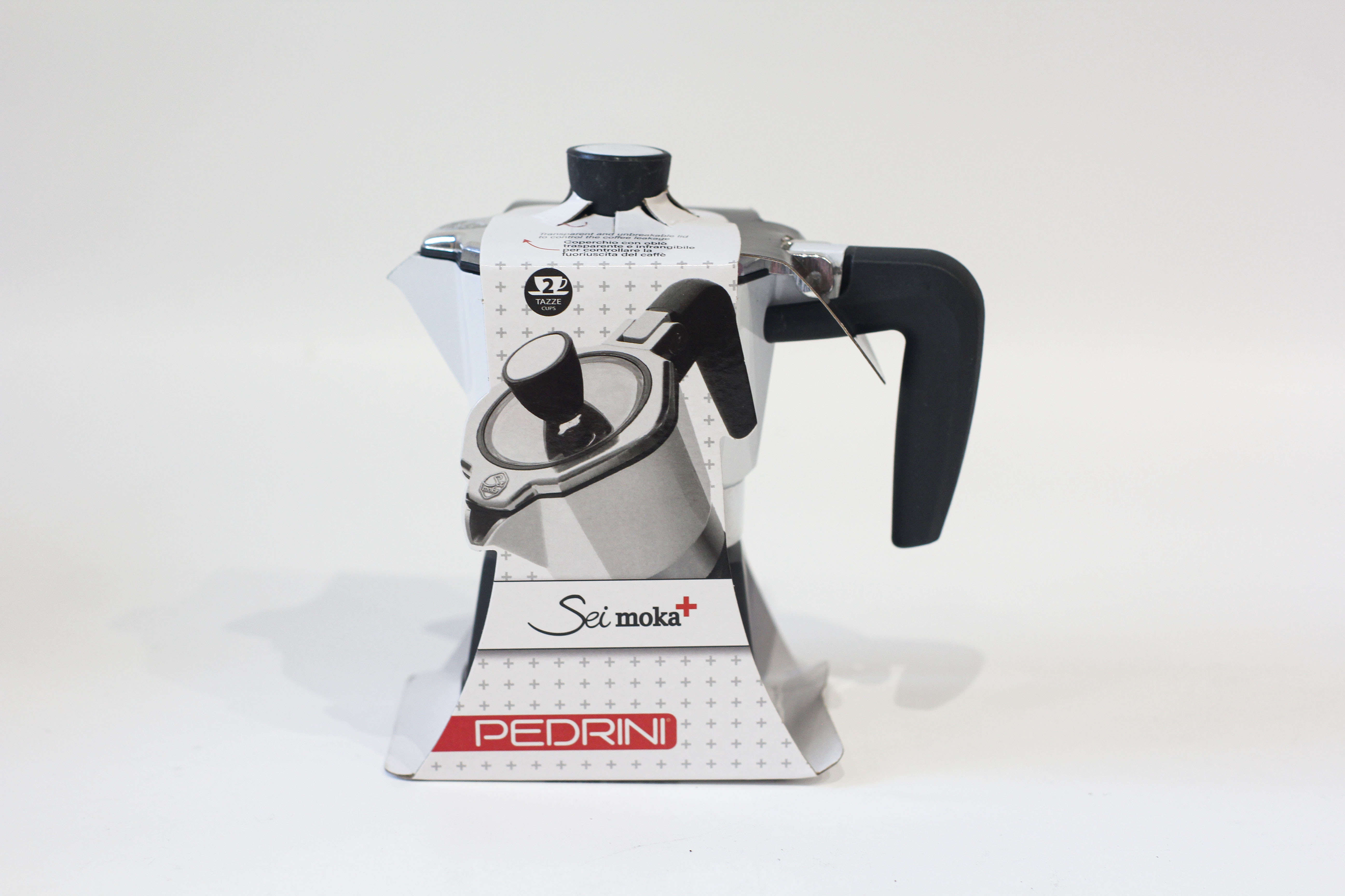 PEDRINI Sei Moka plus Coffee Maker 3 Cups - Painted aluminium 2