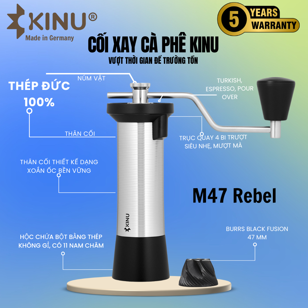KINU M47 Simplicity Grinder 2