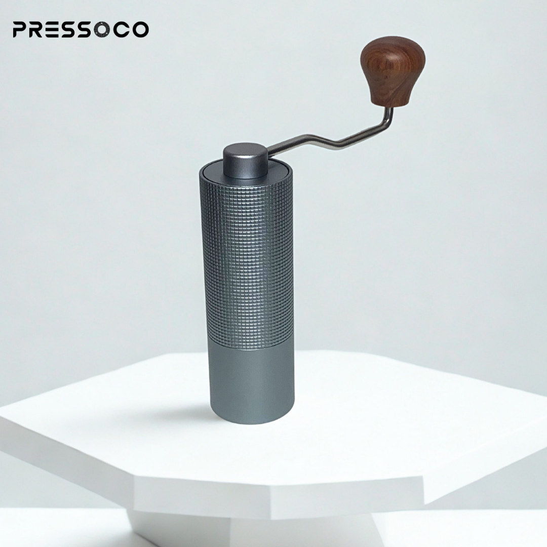 Pressoco Hand Grinder 420CNC Silver - Lưỡi xay 5 cạnh 10