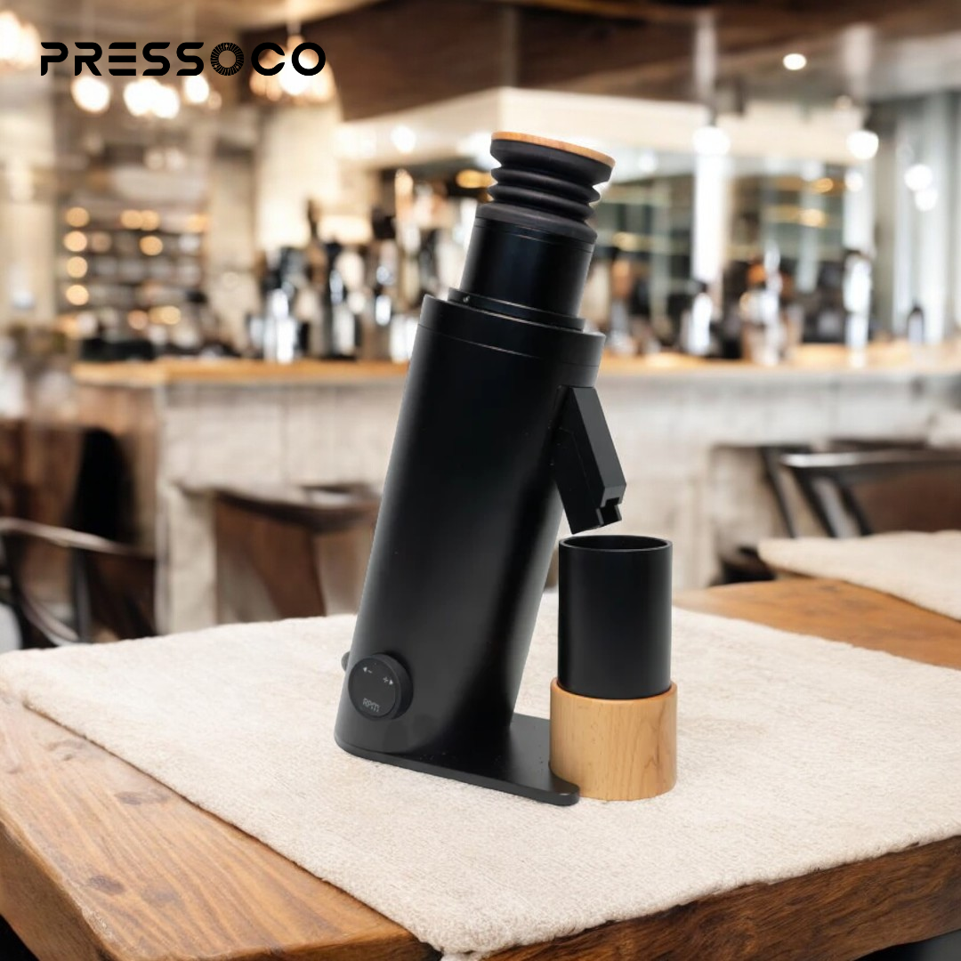 Pressoco DF64V Grinder Red Titan-Burr, 64mm, Single Dose Silver 300W 2