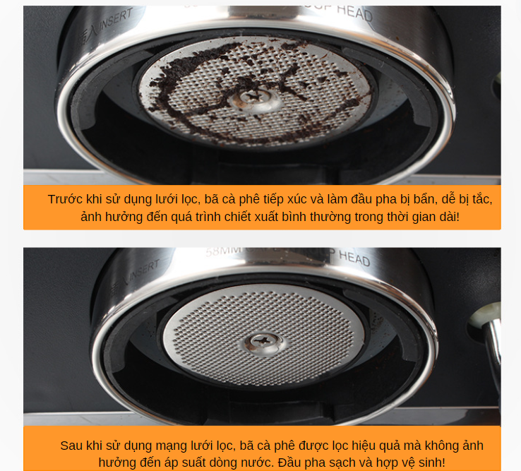 Pressoco Espresso Screen - 58mm x 1.7mm