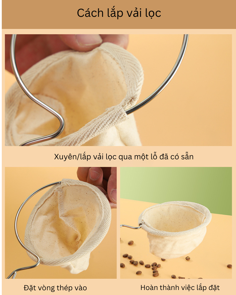 Pressoco Cloth Filter - Size 2-4 cups 7