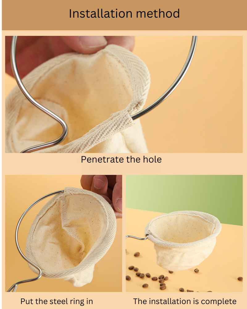 Pressoco Cloth Filter - Size 2-4 cups 3