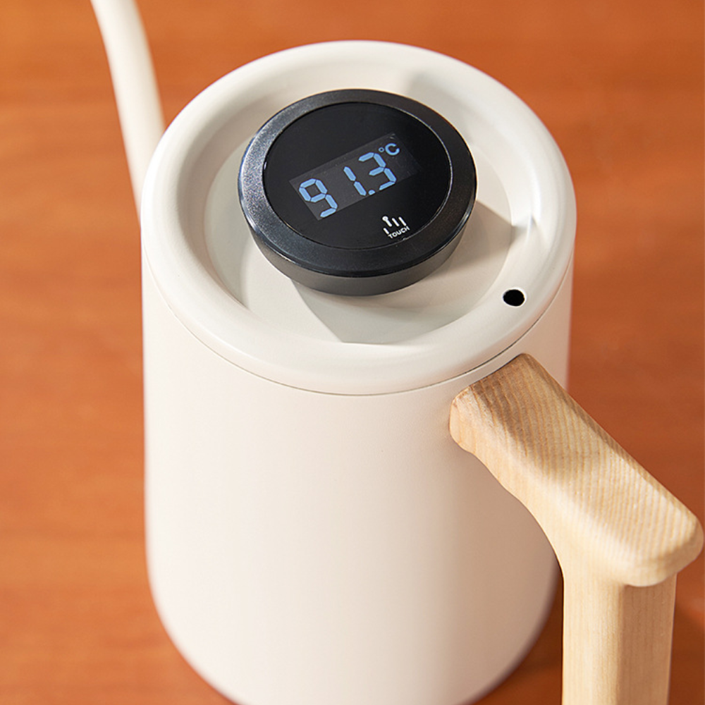 Ấm đun nước Pressoco Pour-over, Vòi Cỗ Ngỗng, 700ml - Màu đen