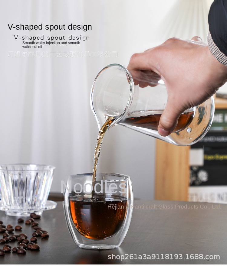 Pressoco Glass Dripper V60 2-4 cups 4