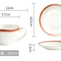 Pressoco Ceramic Coffee Cup - Ca Caramel - 250ml 12