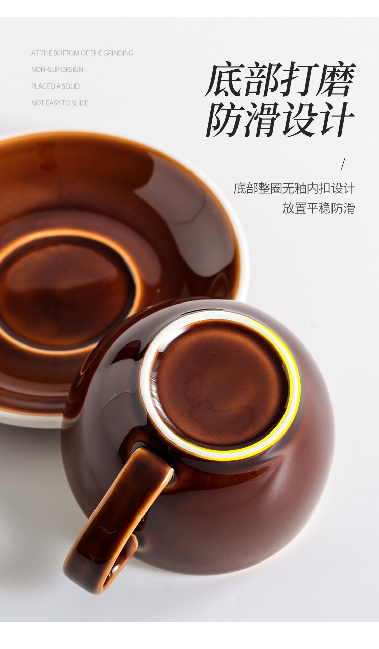 Pressoco Ceramic Coffee Cup - Ca Basil - 250ml 3