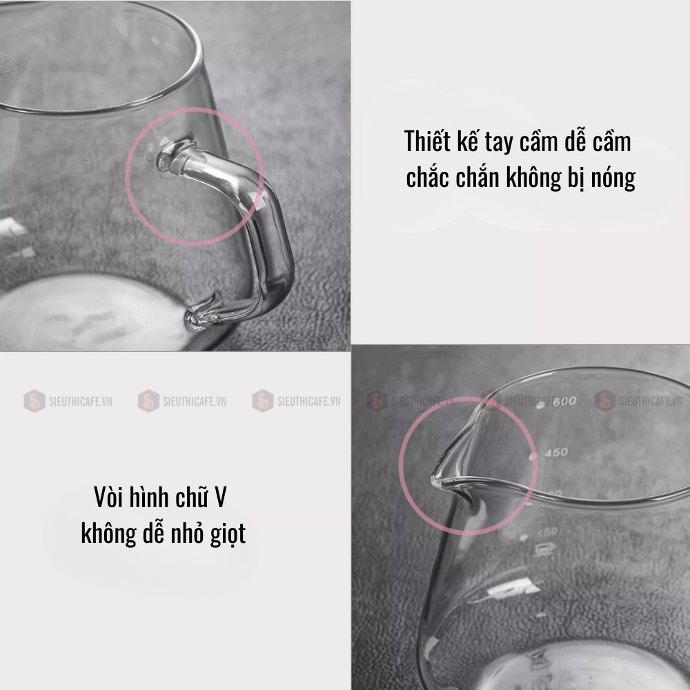 Pressoco Server Obsidian 600ml Transparent - Lip 7