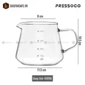 Pressoco Server Obsidian 600ml Transparent (W.Lip) 12