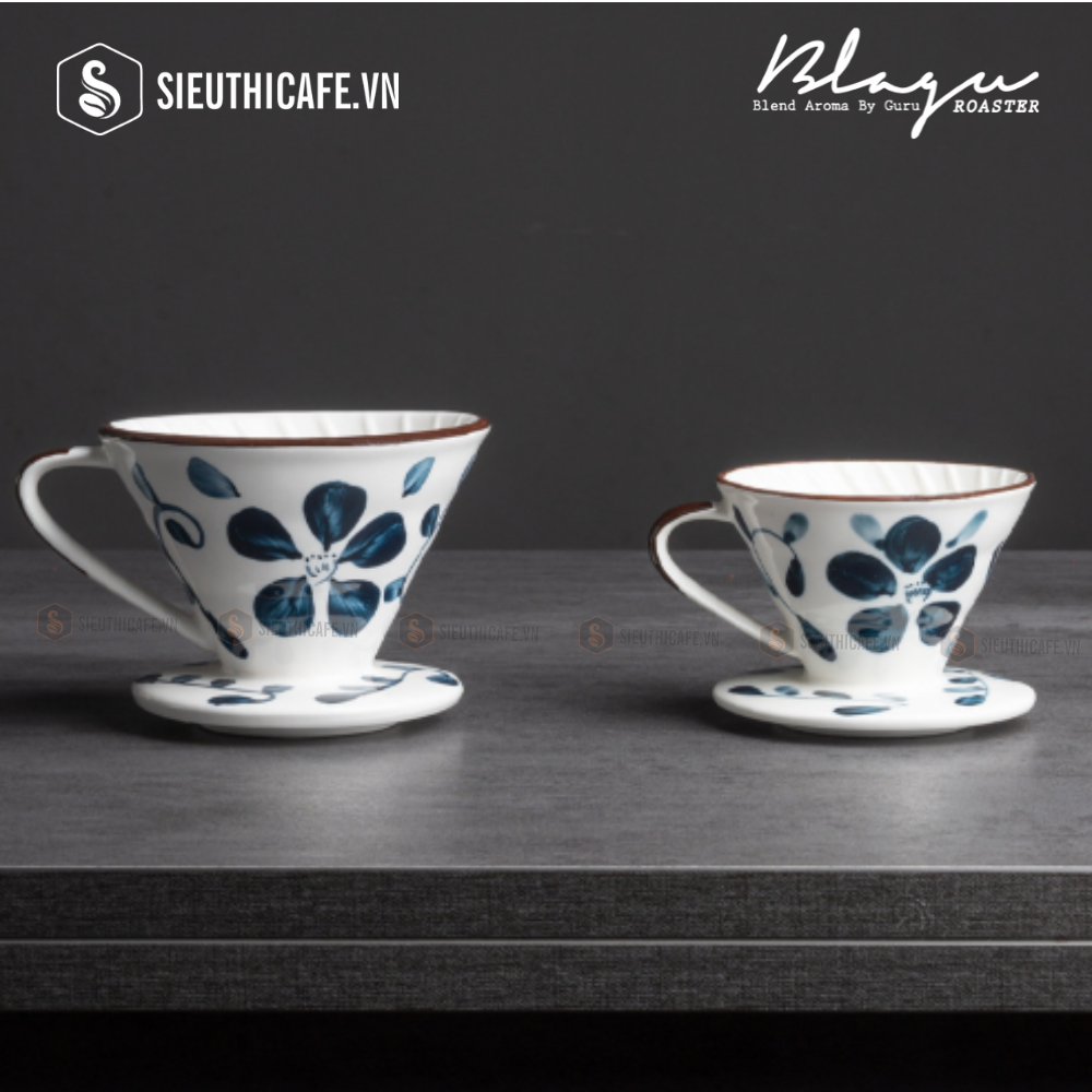 Phễu lọc Blagu V60 Ayaka size 01 - White flower 7