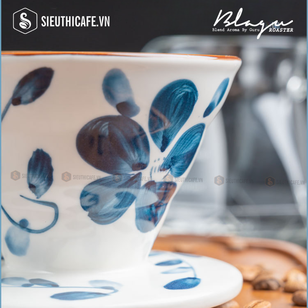 Phễu lọc Blagu V60 Ayaka size 02 - White flower 3