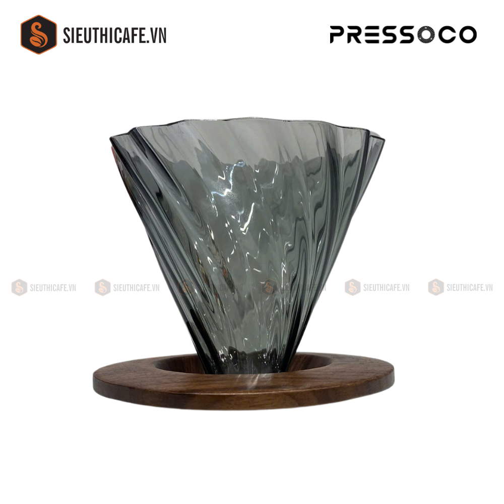 Pressoco Glass Dripper V60 2-4 cups 13