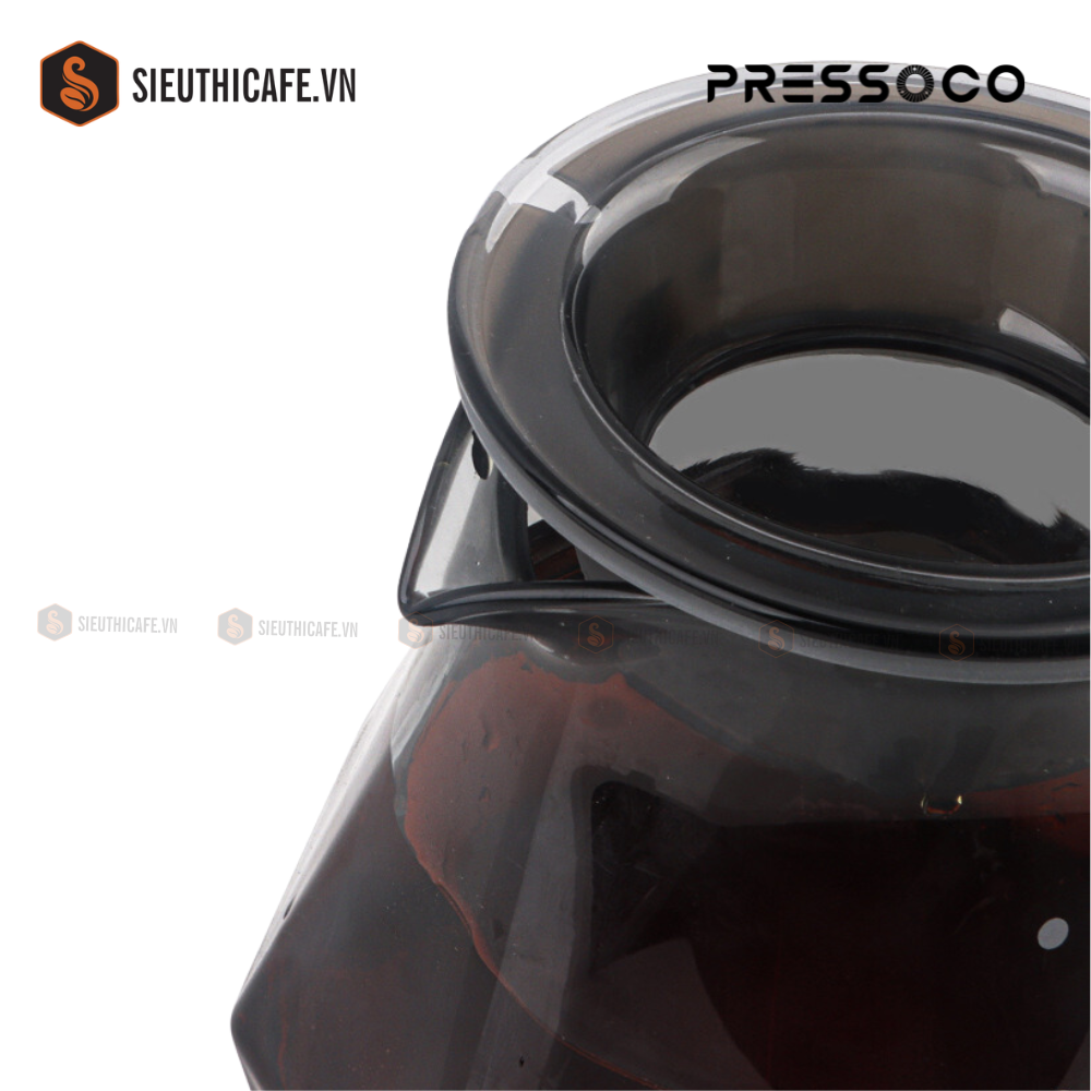 Pressoco Server Obsidian 600ml Smoke Glass - Lip 3