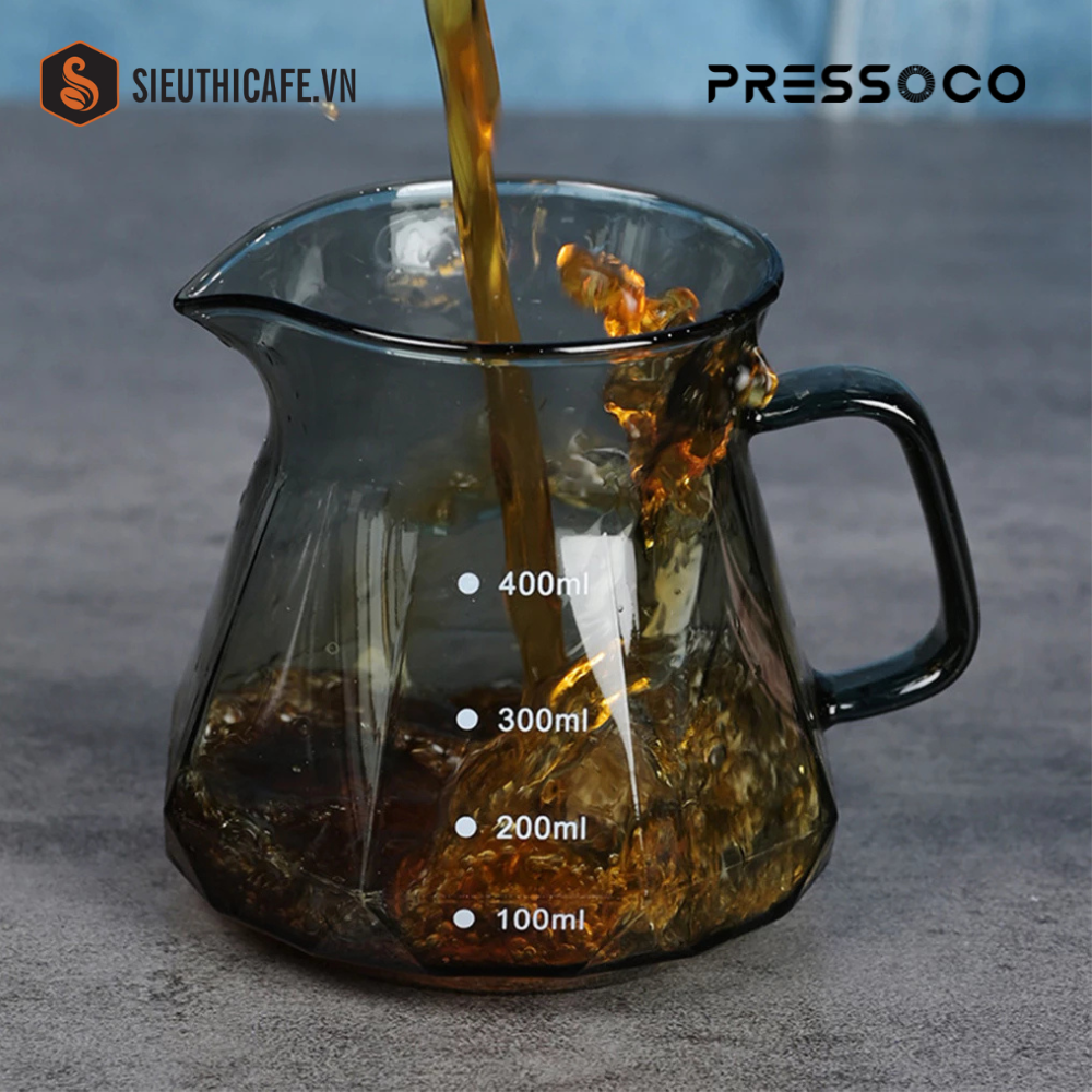 Pressoco Server Obsidian 450ml Smoke Glass (W.Lip) 9