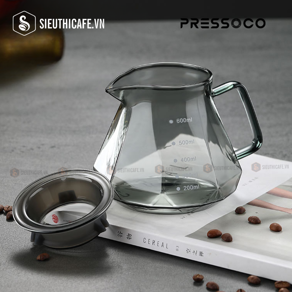 Pressoco Server Obsidian 600ml Transparent (W.Lip) 14