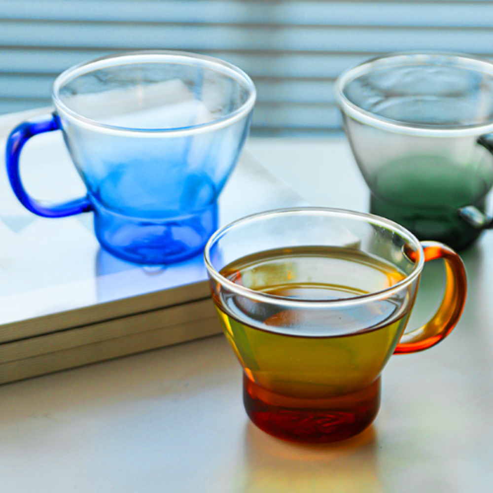 Tách thủy tinh Pressoco, dòng Ayaka 200ml - Màu hỗ phách 6