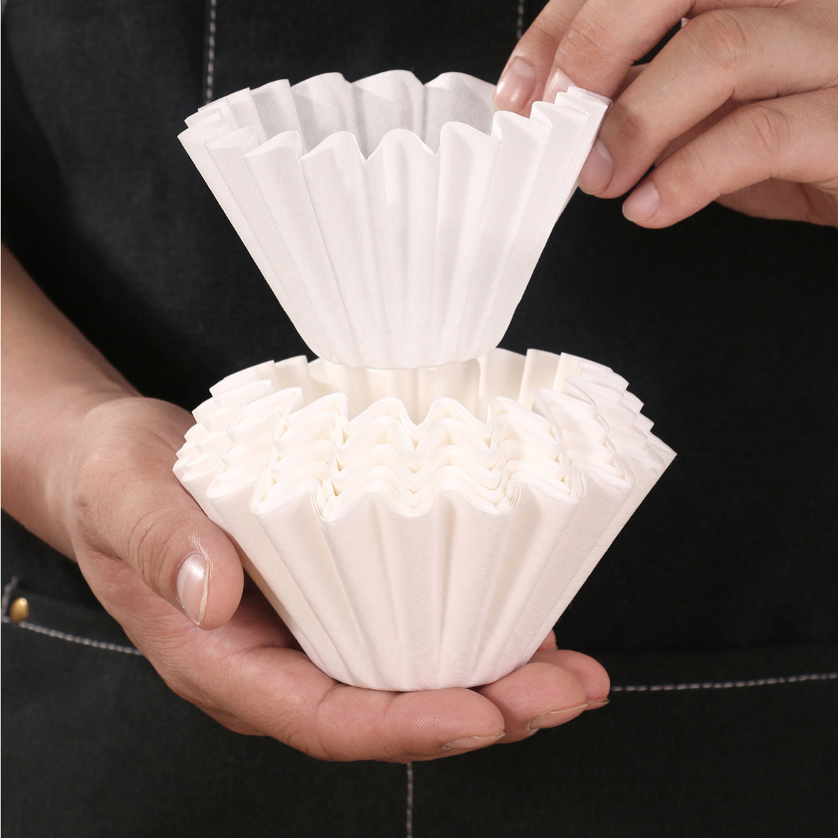 Combo 2 x Pressoco Coffee Paper Filter Wave W-155 (100*55mm) x 50 tờ - Brown 5